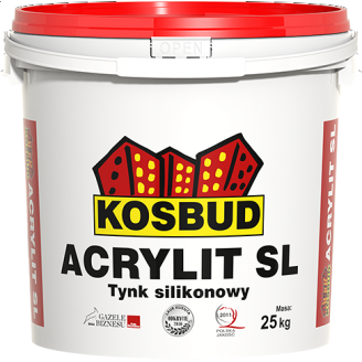 Фасадна силіконова штукатурка Kosbud Acrylit SL баранець 1,5 мм 25 кг